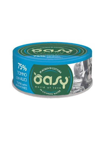 OASY CAT MORE LOVE TUŃCZYK Z ANCHOIS (PUSZKA) 70G