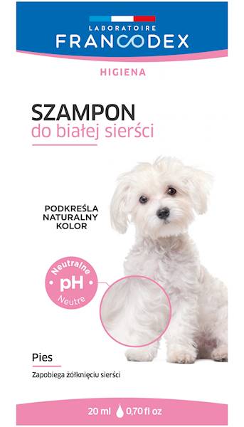 FRANCODEX SZAMPON DO BIAŁEJ SIERŚCI 20ML