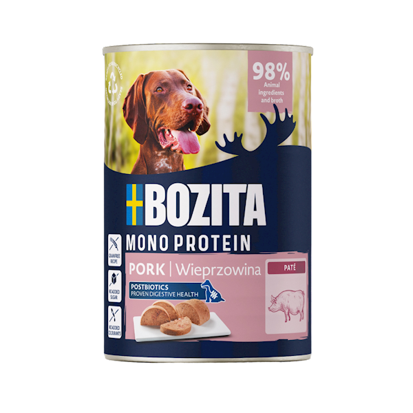 BOZITA PIES MONOPROTEIN WIEPRZOWINA PUSZKA 400G