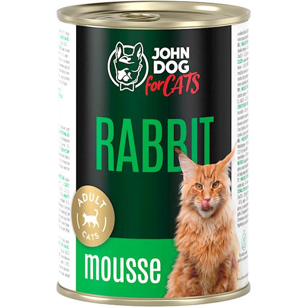 JOHN DOG FOR CATS MUS KRÓLIK 400G