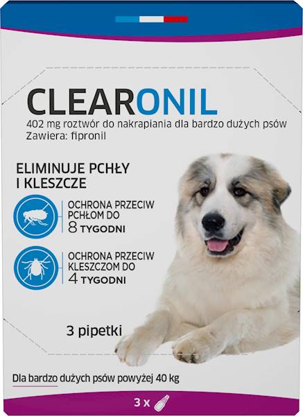 FRANCODEX CLEARONIL BARDZO DUŻE PSY (POWYŻEJ 40KG) 3X PIPETY