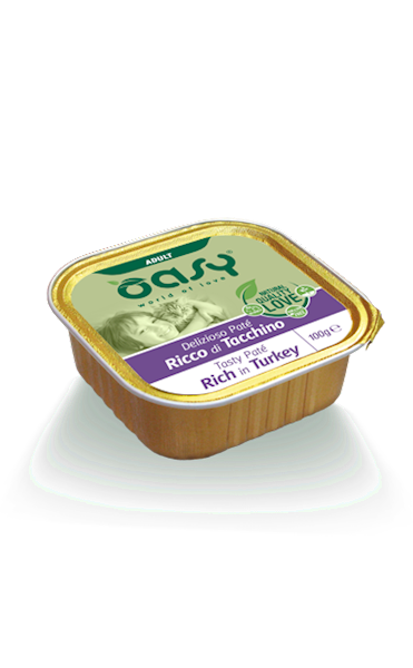 OASY CAT TASTY PATE ADULT RICH IN TURKEY 100G