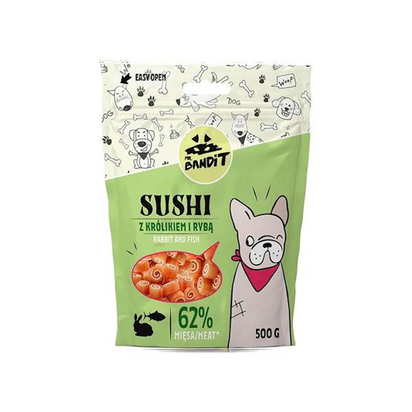 MR. BANDIT SUSHI Z KRÓLIKIEM 500G