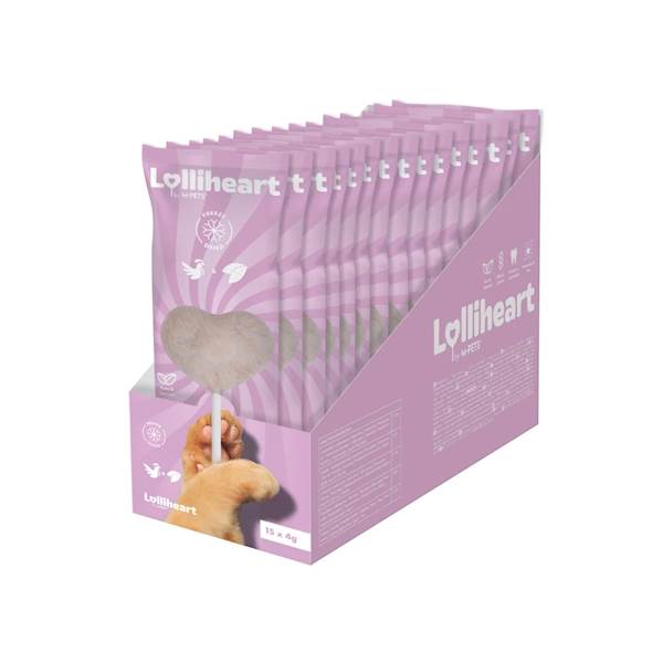 M-PETS LOLLIHEART (LIZAK DLA KOTA) KURCZAK I FIOLETOWY SŁODKI ZIEMNIAK 4G