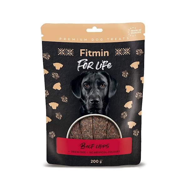 FITMIN FOR LIFE DOG BEEF CHIPS 200G
