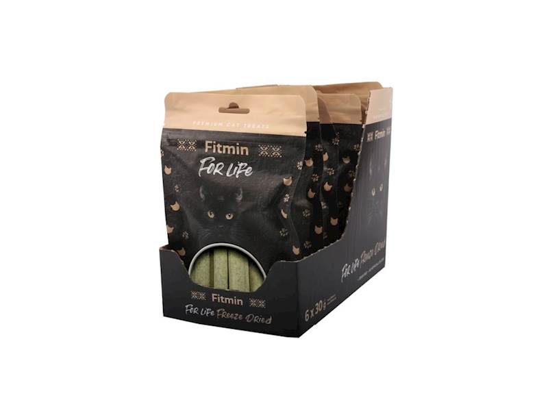 FITMIN FOR LIFE CAT LIOFILIZOWANE PATYCZKI Z KOCIĄ TRAWĄ 30G