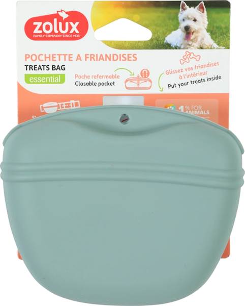 ZOLUX SASZETKA NA PRZYSMAKI DLA PSA SILIKONOWANA NA MAGNES ZIELONA