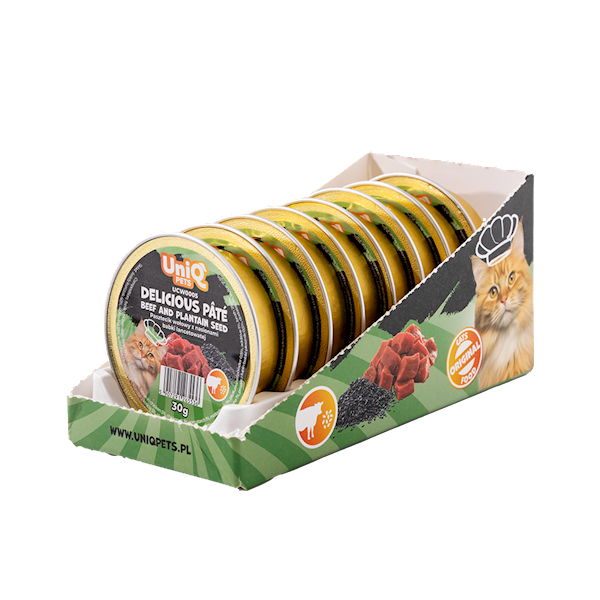 UNIQ PETS DELICIOUS PATE PASZTECIK WOŁOWY 30G