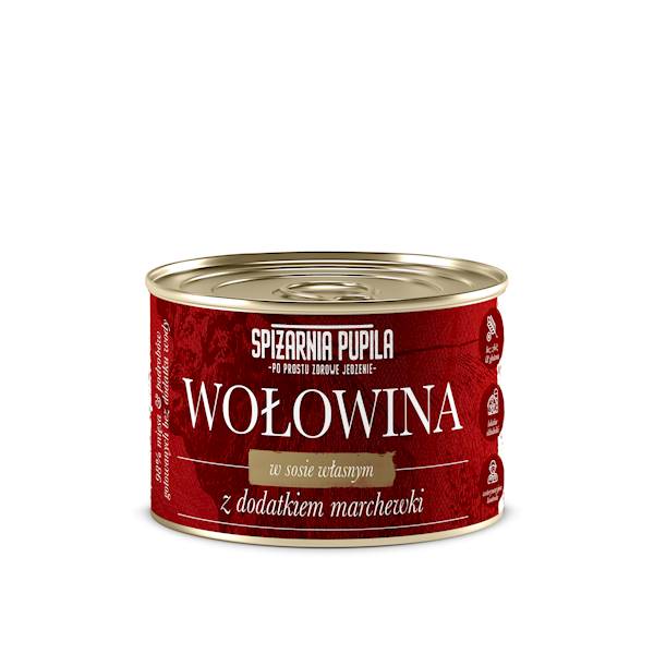 SPIŻARNIA PUPILA WOŁOWINA Z MARCHEWKĄ 410G