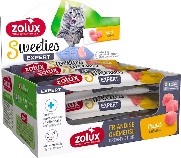 ZOLUX SWEETIES KREMOWY PRZYSMAK DLA KOTA Z KURCZAKIEM 14G