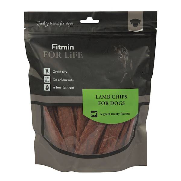 FITMIN DOG FOR LIFE TREATS LAMB CHIPS 400G