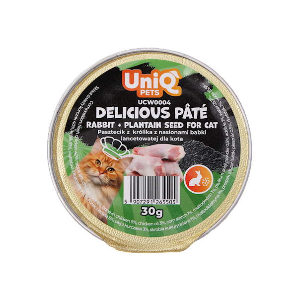 UNIQ PETS DELICIOUS PATE PASZTECIK Z KRÓLIKA 30G
