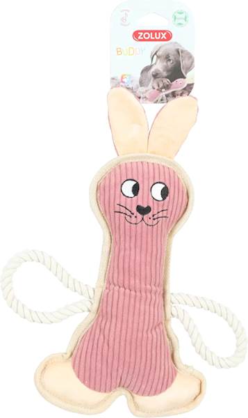 ZOLUX ZABAWKA PLUSZOWA KRÓLIK BUDDY RÓŻOWY 33CM