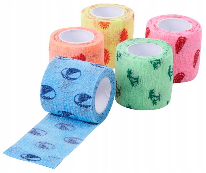 KRUUSE BANDAŻ SAMOPRZYLEPNY FUN-FLEX SUMMER 5CM 4,5M