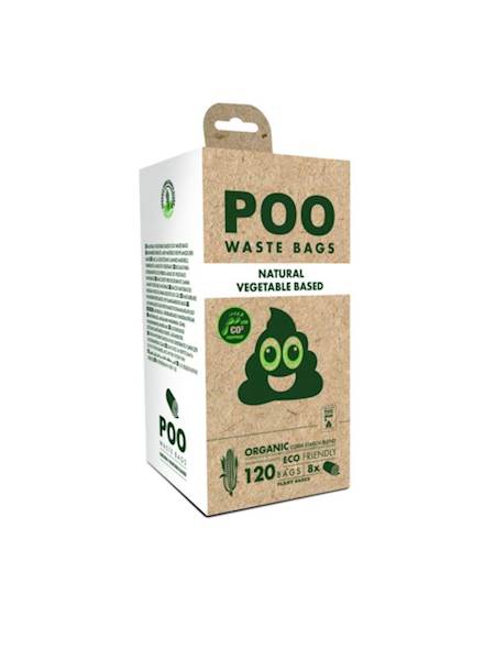 M-PETS POO WASTE BAGS NO SCENT (BEZZAPACHOWE) 8X15SZT