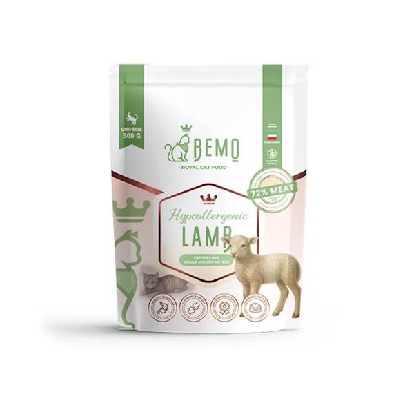 BEMO CAT HYPOALLERGENIC LAMB (Z JAGNIĘCINĄ) 500G