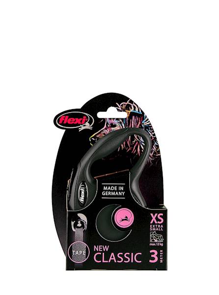 FLEXI NEW CLASSIC TAŚMA XS 12KG 3M CZARNA