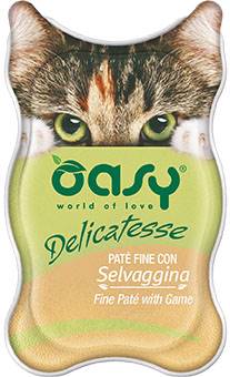 OASY CAT DELICATESSE PATE DZICZYZNA 85G