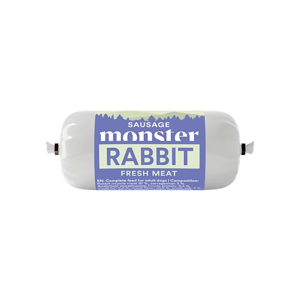 MONSTER DOG SAUSAGE RABBIT (KIEŁBASKA Z KRÓLIKA) 80G
