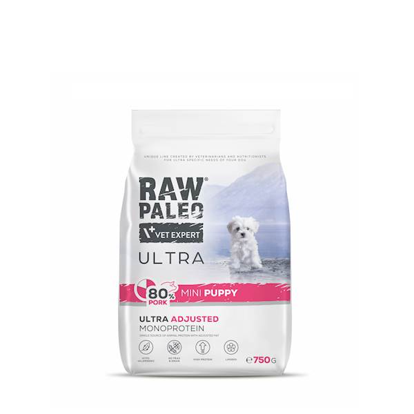 VET EXPERT RAW PALEO ULTRA PUPPY MINI PORK 750G