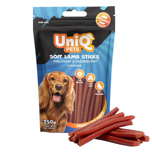 UNIQ PETS WOOFERS PALUSZKI Z JAGNIĘCINY 250G