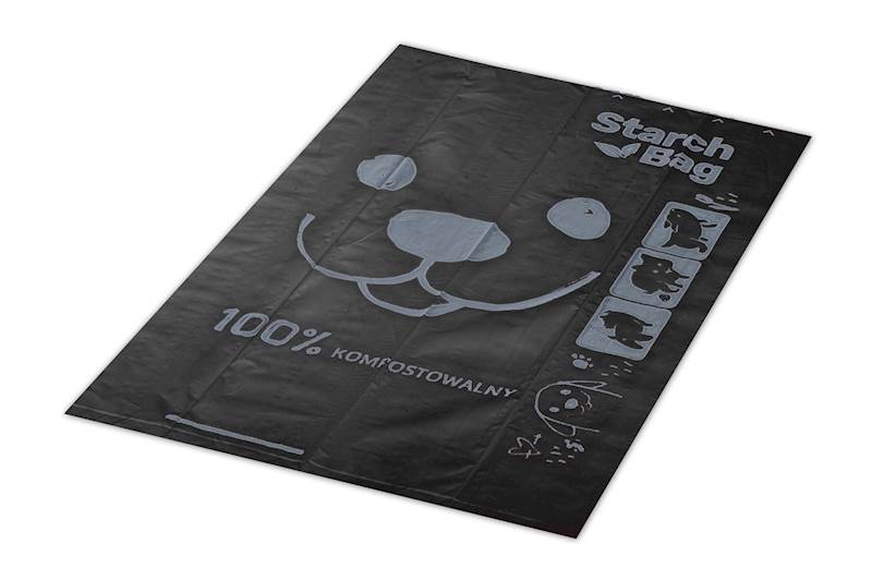 STARCHBAG KOMPOSTOWALNE BIOWORECZKI CZARNE 8X15SZT