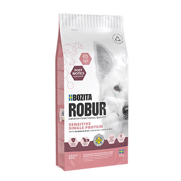 BOZITA PIES ROBUR SENSITIVE SINGLE PROTEIN ADULT SALMON 12KG