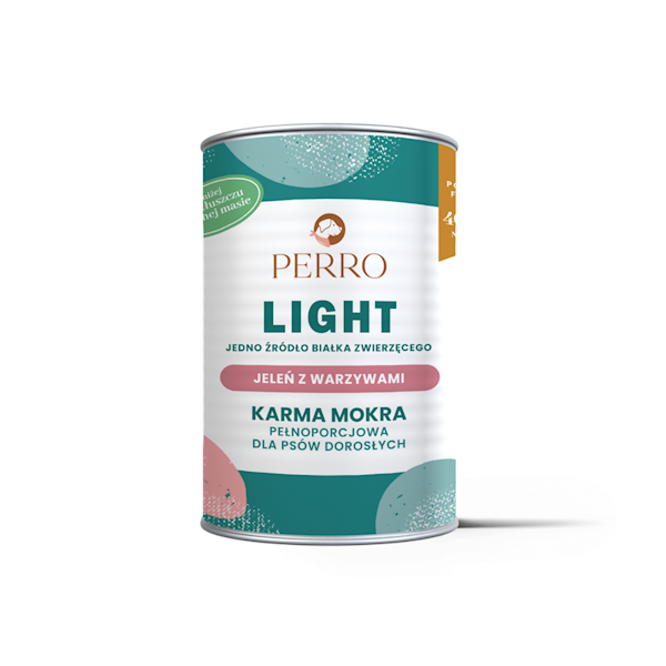 PERRO LIGHT MONOBIAŁKOWA JELEŃ Z WARZYWAMI 400G