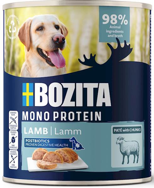 BOZITA PIES MONOPROTEIN JAGNIĘCINA PUSZKA 800G