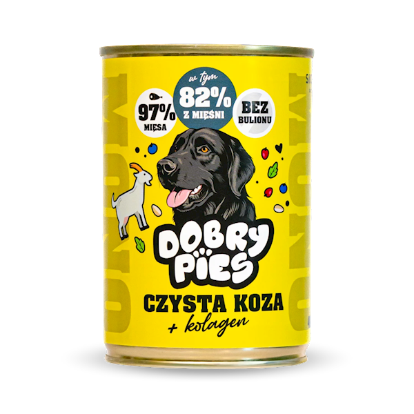 DOBRY PIES MONO CZYSTA KOZA + KOLAGEN 400G