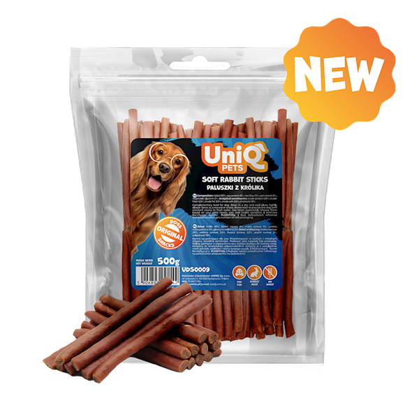 UNIQ PETS MEATY PALUSZKI Z KRÓLIKA 500G