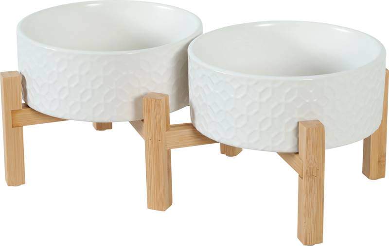 ZOLUX MISKA CERAMICZNA KERAMO DUO BIAŁA 2X700ML