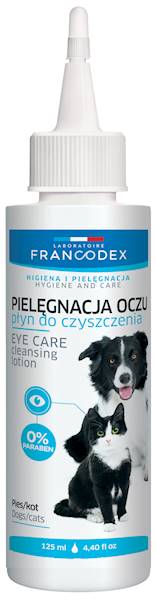 FRANCODEX PŁYN DO PRZEMYWANIA OCZU PSÓW I KOTÓW 125ML
