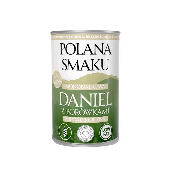 POLANA SMAKU DANIEL Z BORÓWKAMI 400G
