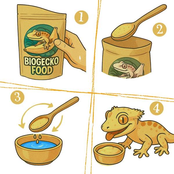 BIOGECKO FOOD BANANA & DRAGON FRUIT 30G