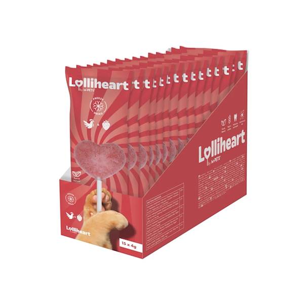 M-PETS LOLLIHEART (LIZAK DLA KOTA) KURCZAK I TRUSKAWKA 4G