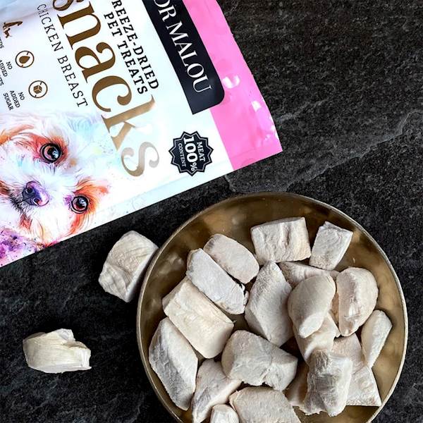 DR MALOU PRZYSMAKI LIOFILIZOWANE DLA PIES 100% PIERŚ KURCZAKA 50G