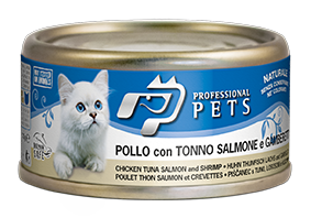 DISUGUAL CAT PROFESSIONAL PET FILETOWA KURCZAK/TUŃCZYK/ŁOSOŚ/KREWETKI 70G