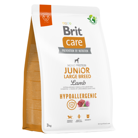 BRIT CARE DOG HYPOALLERGENIC JUNIOR LARGE BREED LAMB 3KG