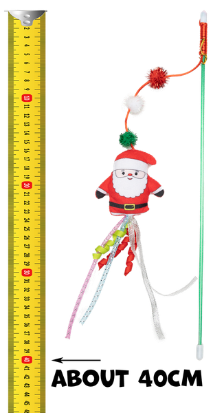 UNIQ PETS SWISHY WĘDKA DLA KOTA Z MIKOŁAJEM 40CM