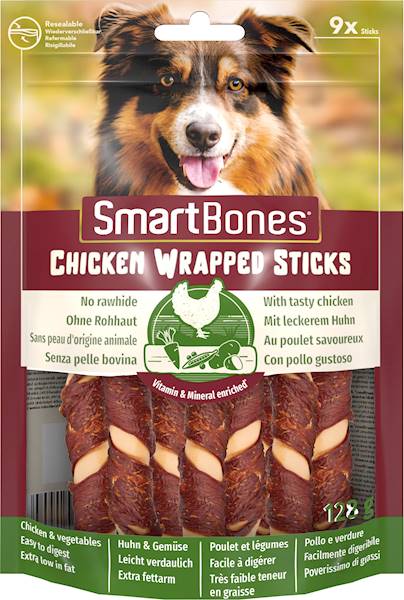 SMART BONES CHICKEN WRAPPED MINI STICKS 9SZT 122G