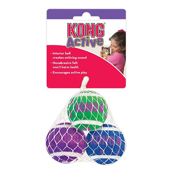 KONG CAT TENIS BALLS WITH BELLS