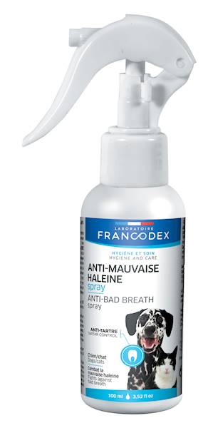 FRANCODEX SPRAY PRZECIWKO NIEPRZYJEMNEMU ODDECHOWI DLA PSÓW I KOTÓW 100ML