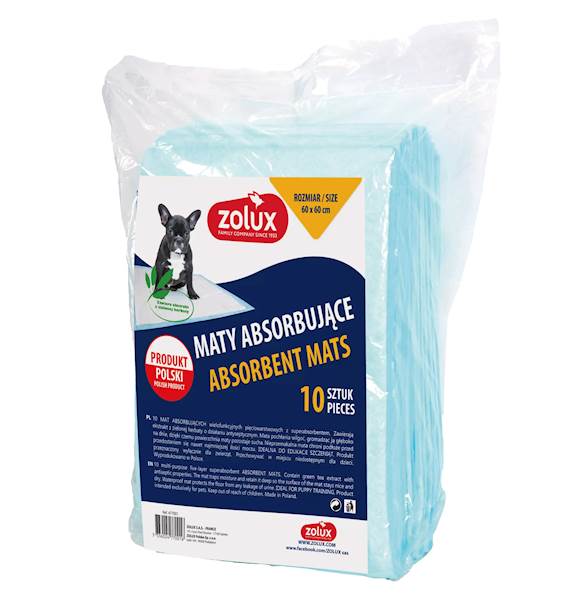 ZOLUX MATY ABSORBUJĄCE 60X60 10SZT