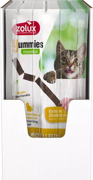 ZOLUX YUMMIES MIĘKKIE PRZYSMAKI DLA KOTA Z INDYKIEM I WĄTRÓBKĄ (PAŁECZKI) 3X5G