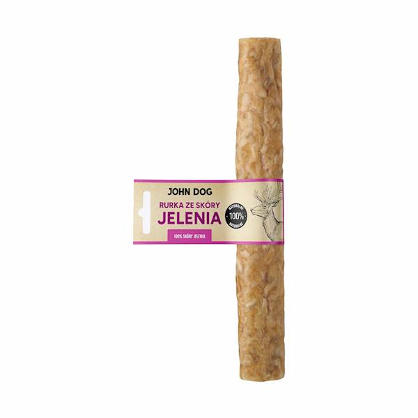 JOHN DOG RURKA ZE SKÓRY JELENIA 25CM