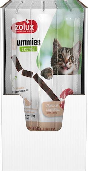 ZOLUX YUMMIES MIĘKKIE PRZYSMAKI DLA KOTA Z JAGNIĘCINĄ (PAŁECZKI) 3X5G