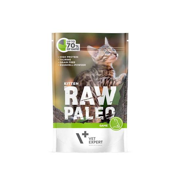 VET EXPERT RAW PALEO KITTEN GAME 100G