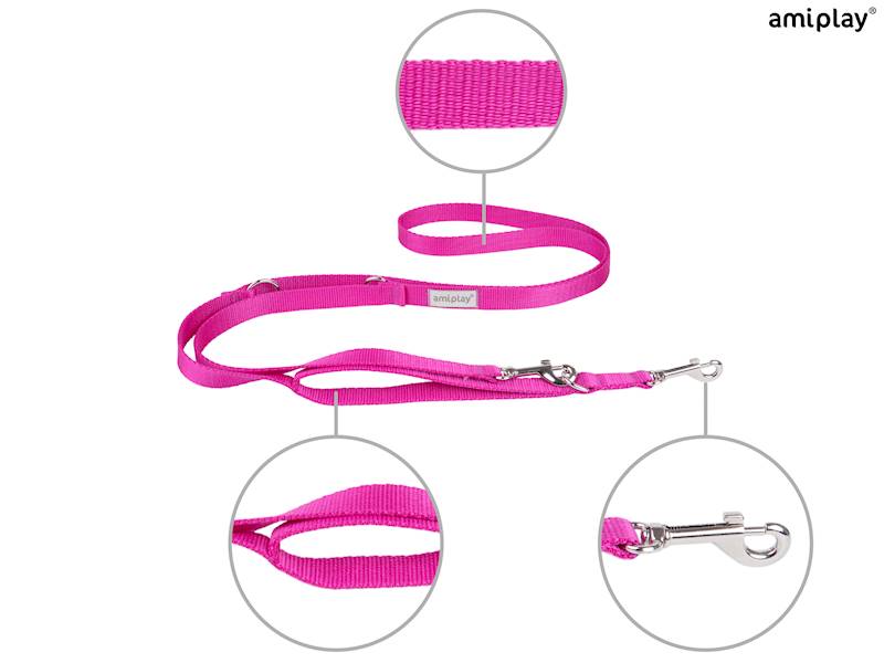 AMIPLAY SAMBA SMYCZ REGULOWANA 7W1 RÓŻOWA XL
