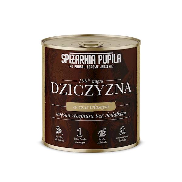 SPIŻARNIA PUPILA 100% DZICZYZNA 850G